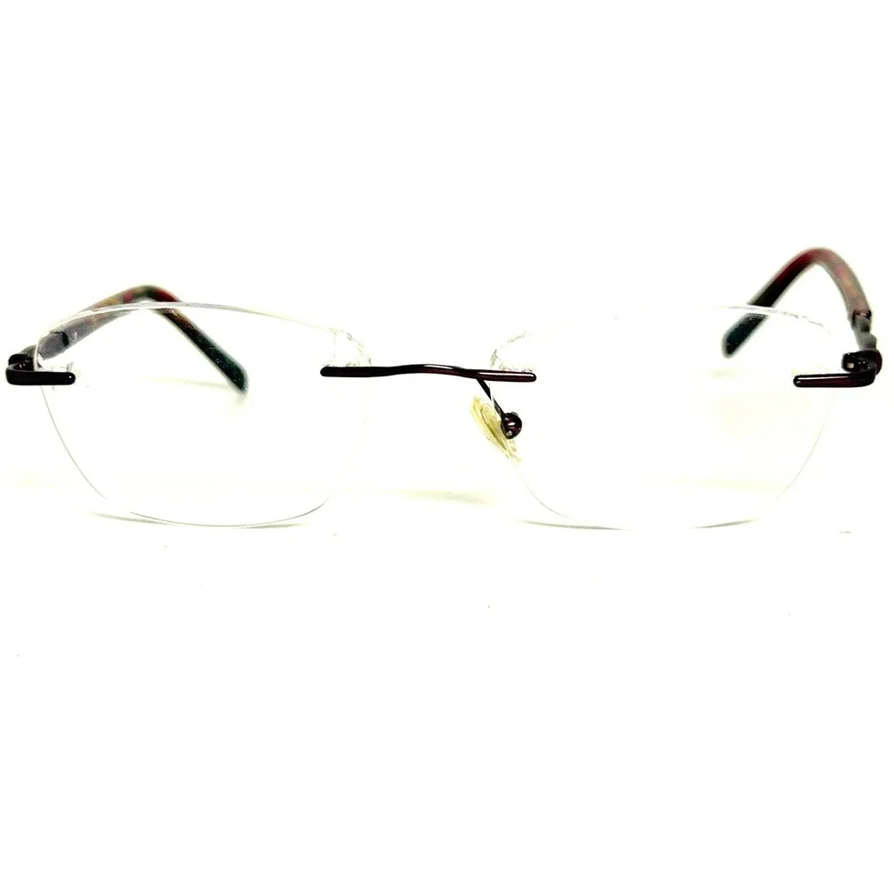 Pure with Airlock Tula 203 505 Rimless Eyeglasses Burgundy 52-18-140‎